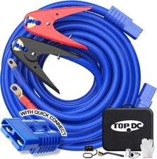Jumper Cables,1 Gauge 25 Feet 800A Booster Cables with UL-Listed Clamps