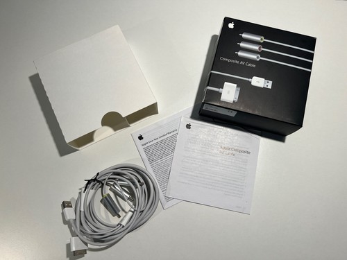 Apple Composite AV Cable Model No MB129ZA/A OVP wie neu Apple iPod iPhone iPhone - Bild 1 von 6
