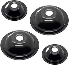 Range Cooktop Porcelain Drip Pans Set WB31M20 and WB31M19 for GE Kenmore 4 Pack