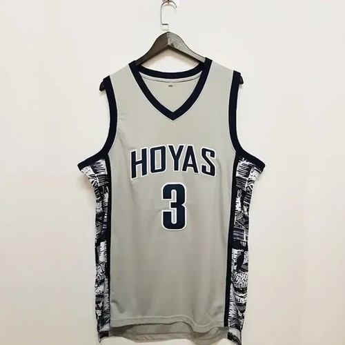 Maglia Basket Maglia Uomo 3 Iverson Georgetown Hoyas Sport Atletici - Foto 16 di 16