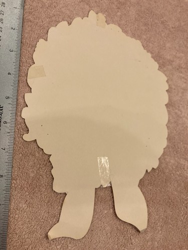 Vintage Hallmark Christmas Die Cut Paper Santa Claus and Weath Card Decorations - Picture 8 of 8