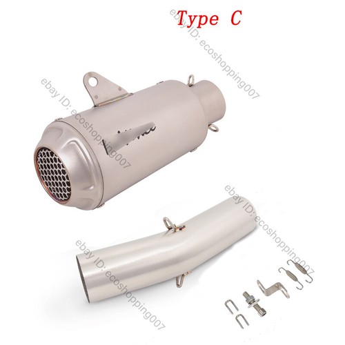 For Kawasaki Ninja ZX6R ZX636 2009-25 Slip On Exhaust Mid Pipe Muffler End Tips - Bild 6 von 15