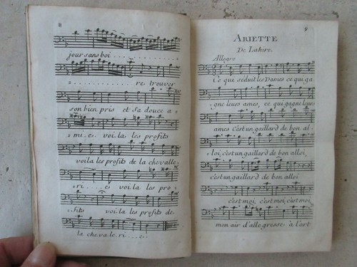 Recueil PETITS AIRS, ARIETTES détachées, imprimé ou MS, 1764-1775. - Picture 4 of 24