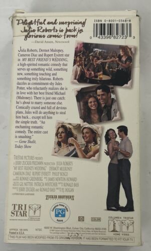My Best Friends Wedding (VHS, 1997) Julia Roberts Pre-owned FAST Shipping - Picture 3 of 6