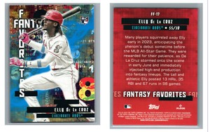 2024 TOPPS FANTASY FAVORITES BLUE /600 PARALLEL FF-17 ELLY De La CRUZ REDS RC