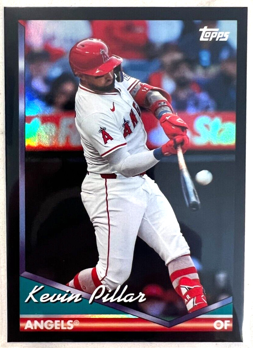 2024 Topps Archives Kevin Pillar Black Foil #260 Los Angeles Angels
