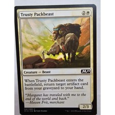 MTG Magic The Gathering Trusty Packbeast Creature Beast M19 041/280 White