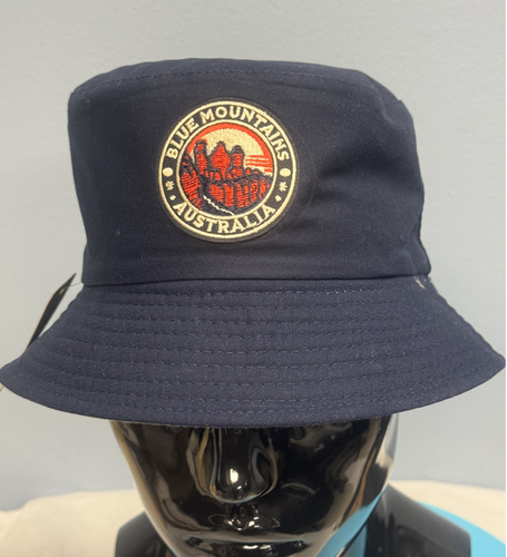 Bucket style COTTON hats WITH BLUE MOUNTAIN LOGO - Picture 3 of 10