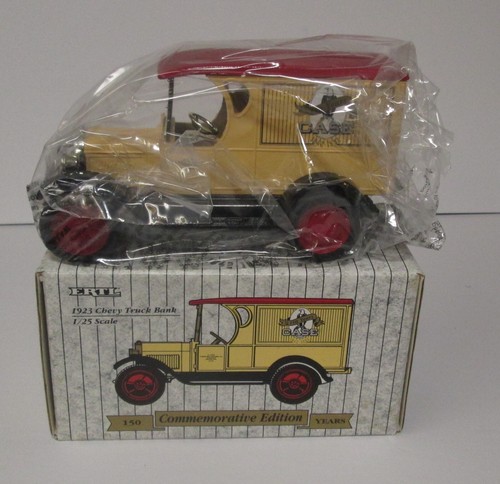 1992 JI CASE Ertl 1/25 diecast 150th Commemorative bank NIB  1923 Chevy Truck - Picture 1 of 15