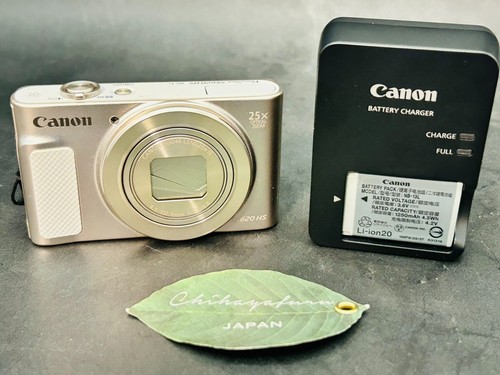 1 Day Ship Canon PowerShot SX620 HS White 20.2MP 25x zoom Optical Zoom Digital - Picture 1 of 16