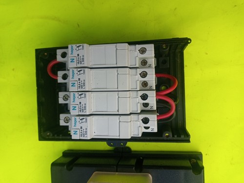 Tofco plastic cartridge fusebox consumer unit 4 Way 6 x 3 x 4 inches - Picture 6 of 18