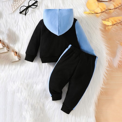 2PCS Toddler Baby Boys Hoodie Sweatshirt Tops Pants Outfit Tracksuit Clothes Set - Picture 9 of 26