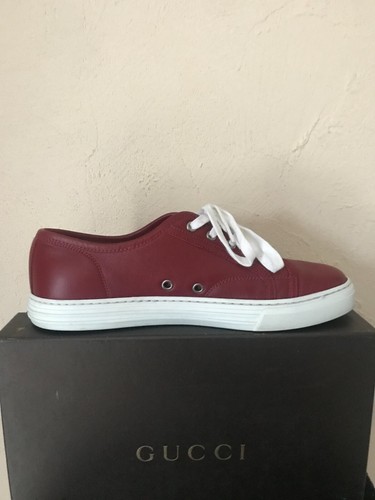 GUCCI - LOW SNEAKER - GLATTLEDER - BORDEAUX - GR. 7UK / 41EU / 8US - Bild 5 von 10