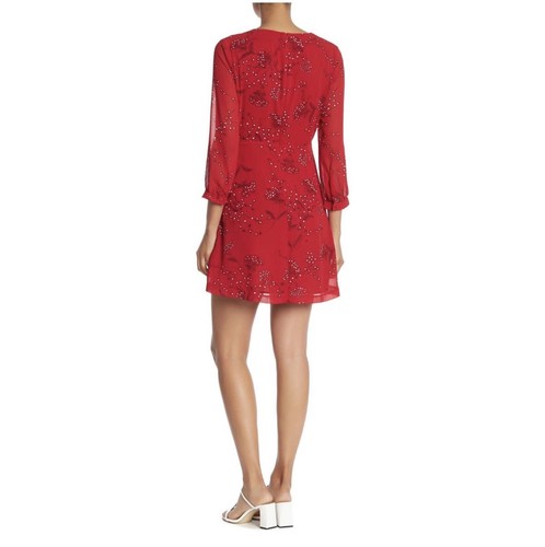 Mini vestido para mujer Madewell talla 8 rojo nuevo sin etiquetas - Imagen 3 de 9