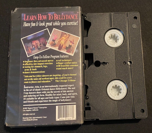 VHS VIDEO TAPE Belly Dance Magical Motion BellyDance Atea learn how to 1985 - Picture 2 of 4