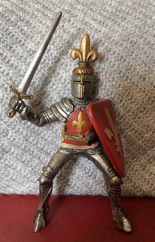 Schleich Fleur De Lis Knight With Rearing Horse World Of Knights 2003 - Picture 10 of 11