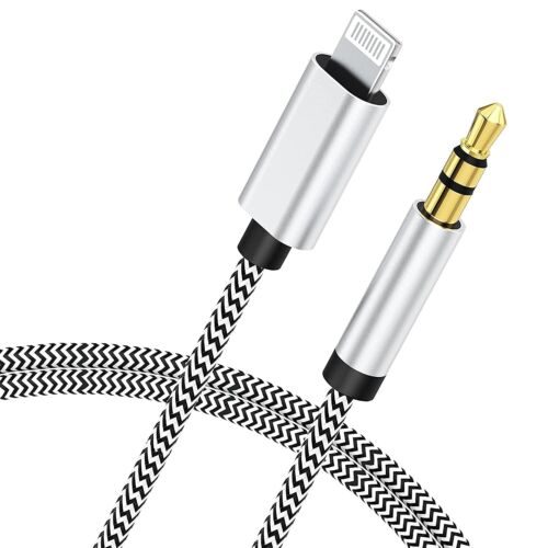 Iphone to 3.5Mm Car Stereo AUX Cable, Apple Mfi Certified Lightning Audio Cord f