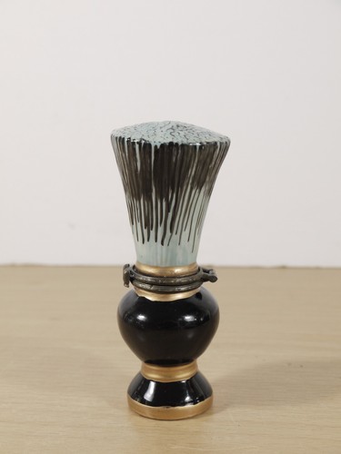 Vintage Ceramic Shaving Brush Trinket Box Hinged Lid VGC - Picture 4 of 9