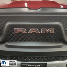 fits 2023-2024 2500 Ram Rebel Grille Emblem Overlay Decals With Outlines