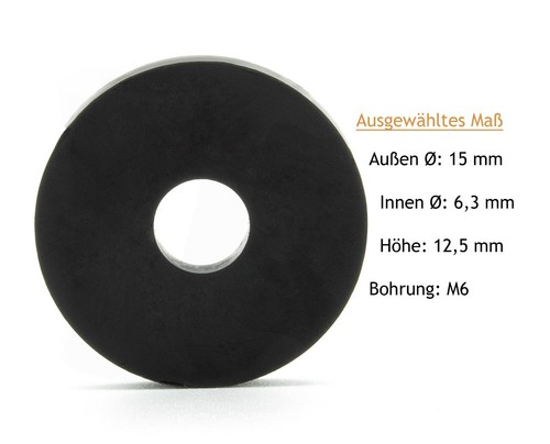 Distanzhülsen für M6 Distanzstücke Rund aus Kunststoff Unterlegscheiben Hülsen - Bild 34 von 52