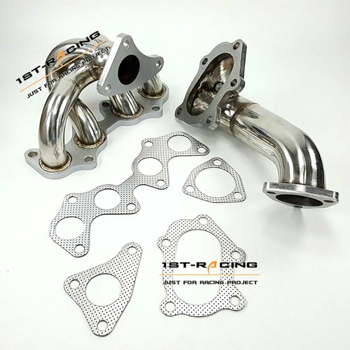Fit Toyota 4EFTE Starlet EP82/ EP85/ EP91 TD04 SUS304 Exhaust Manifold +TUBE New - Picture 2 of 6