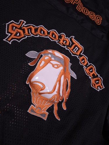 Camiseta de fútbol de malla negra Snoop Dogg Clothing Company talla XL vintage rara - Imagen 8 de 13