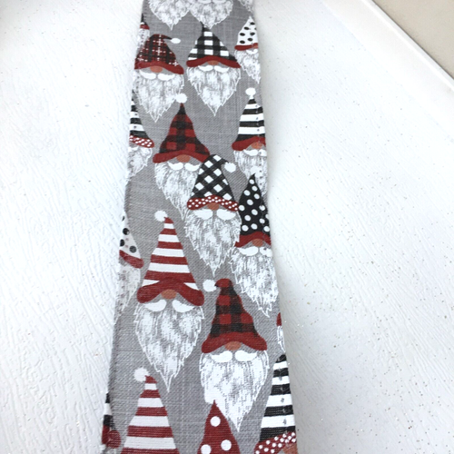 Nastro Filo Natalizio Grigio per Fiocchi,Corone,Artigianato SANTA GONK Design 1MTR - Foto 3 di 5