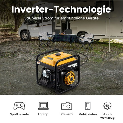 3200W-3500W Inverter Stromerzeuger Benzin Generator Leicht tragbat 26kg - Bild 6 von 11