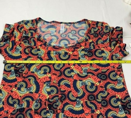 LuLaRoe Classic T NWT Orange Yellow Blue Patterned Women's Size S Shirt - Picture 6 of 8