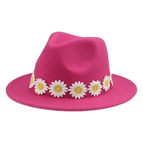 KIDS Cotton Blend Felt Fedora Hats Mum And Daughter Headwear Girls Hats Kids Cap - Picture 21 of 23