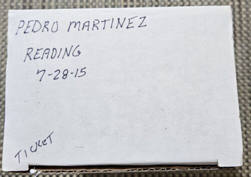 Pedro Martinez Reading Fightin Phils SGA Bobblehead 7-28-15 W Ticket - Picture 6 of 6