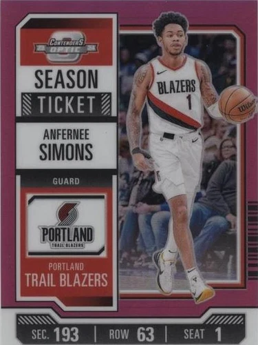 2023-24 Panini Contenders Optic - Anfernee Simons #61