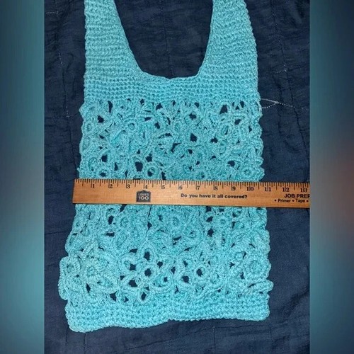 Urban Outfitters Monaco Raffia Hobo Bag Neu ohne Etikett Türkis - Bild 4 von 6