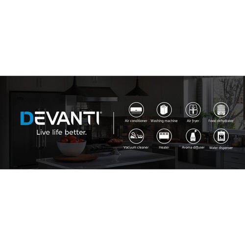 Devanti Benchtop Dishwasher Freestanding Coutertop Dishwashers 8 Place Black - Picture 2 of 11
