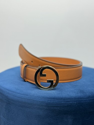 Gucci GG Herren Gürtel Braun/Gold Gr. 110 Neu - Bild 2 von 4