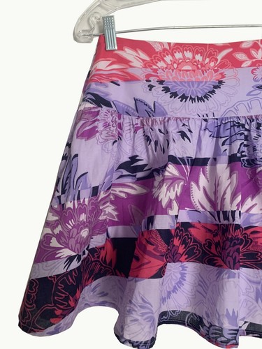 Girls Skirt Pouidgz Lined 100% Cotton Color Purple, Pink, Red Size S Made in USA - Picture 3 of 8