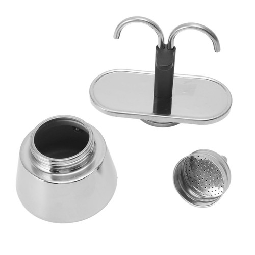 2 Cup Stainless Steel Pot Fast Elegant Coffee Maker For Friendly Visit - Picture 8 of 24