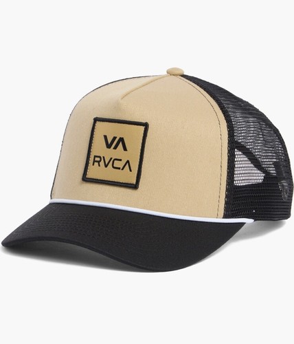RVCA AOKI TRUCKER NETZRÜCKENMÜTZE KHAKI SCHWARZ IST NEU MIT ETIKETT - Bild 7 von 14