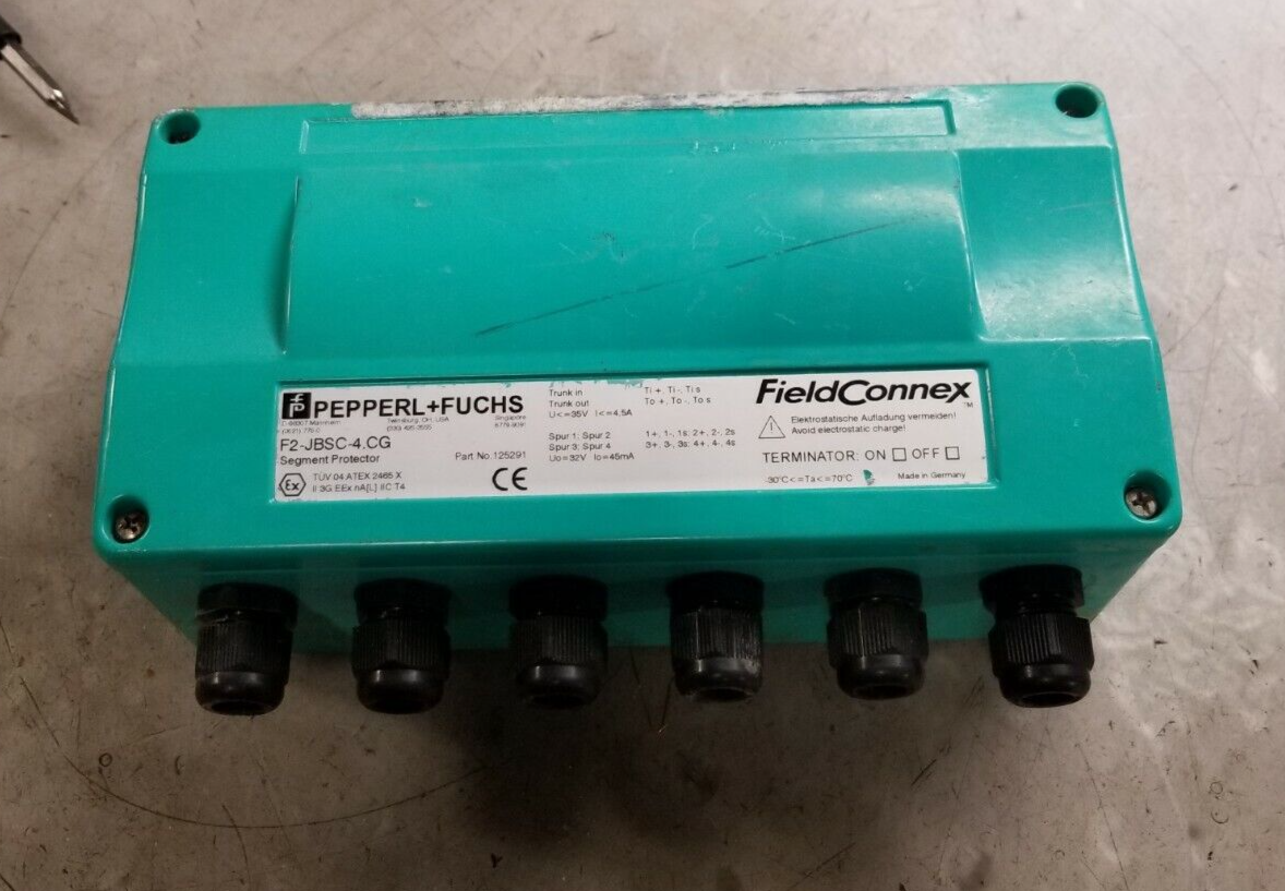 PEPPERL + FUCHS F2-JBSC-4.CG FIELDBUS JUNCTION BOX 125291 | eBay