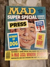 Mad Magazine Super Special Summer 1981     NO STICKERS