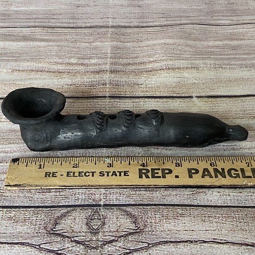 Vintage Clay Pipe Mexican Oaxacana Folk-Art Flute Musical Instrument Ocarina - Picture 2 of 7