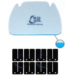 Carbon Membrane passend für Yamaha RD 500 KD AIR Sport Luftfilter