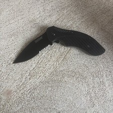 Kershaw 1605CKTST Clash Folding Serrated Knife - Black
