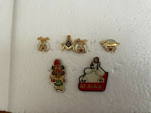 Lote de 5 PINES DE SANTUARIO MURAT de colección templo musulmán masonería Al Aska masónico - Imagen 2 de 9