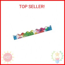 PACON Scalloped Flowers Decorative Border, 2-1/4 Inches x 25 Feet, Watercolor Fl