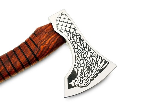 Hand made Stainless steel Axe, Hatchet, Viking with Leather sheath - Picture 2 of 9