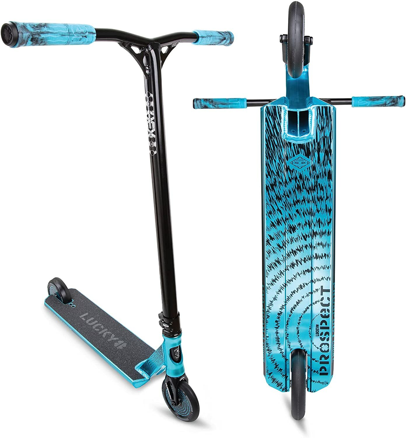 Details zu Lucky Prospect Stunt-Scooter H=89cm Kinder Trick Park Roller Cobalt hell blau Supergewinn auf Lager