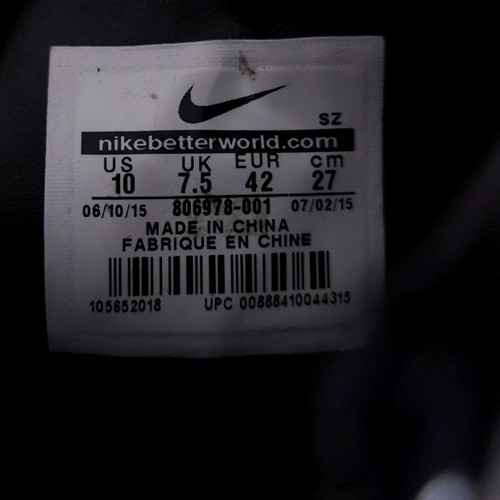 Nike Zoom Hiking Boots Women's 10 Black Gray Waterproof Lace Zip Kynsi Jacquard - Picture 7 of 8