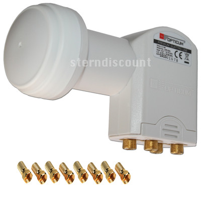 TESTSIEGER OPTICUM PREMIUM DIGITAL QUATTRO 0,1 LNB HDTV HD+ 3D SKY 