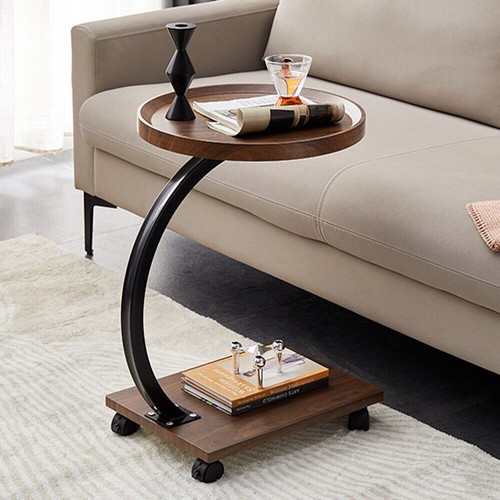 Sofa Side Snack Table for Tea Couch Trolley Table Home Furniture for Living Room - Picture 11 of 14